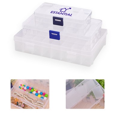 15 Compartment Transparent Plastic Box