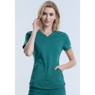 Cherokee® Women's Stretch Twill Top V-Neck Shirt