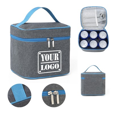 Six-Pack Insulated Lunch Tote