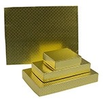 Gold Diamond Foil Collection Candy Box (8 1/8"x5 1/4"x1 1/8")