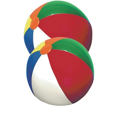 Beach Ball w/ Multi-Colored Panels (9" Inflated) or Patriotic