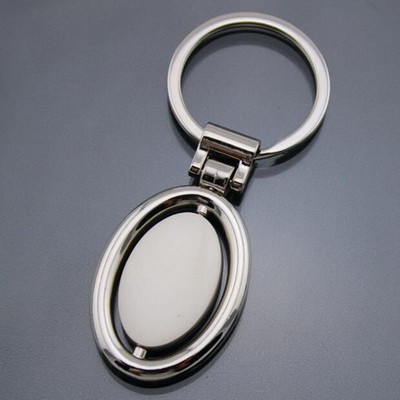 Oval Spinner Keychain