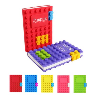 Refillable Block Puzzle Silicone Notebook - OCEAN