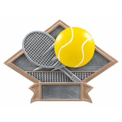 8 1/2" x 6" Tennis Diamond Plate Resin