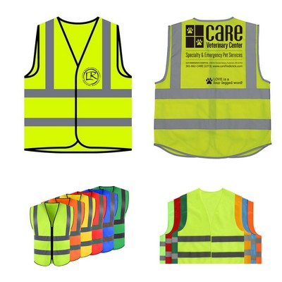 Safety Vest With Reflective Tape