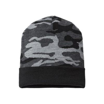 Cap America® USA-Made Camo Cuffed Beanie