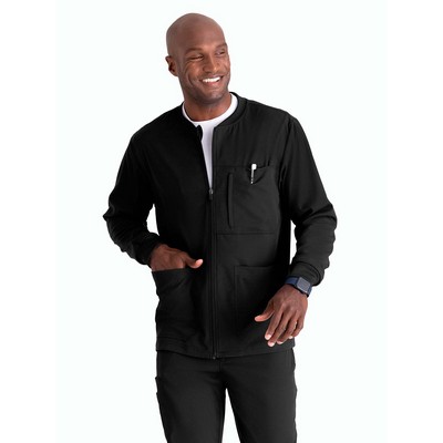 Barco - Grey's Anatomy Stretch - Men's Five Pocket Zip-Up React Warm-Up Jacket