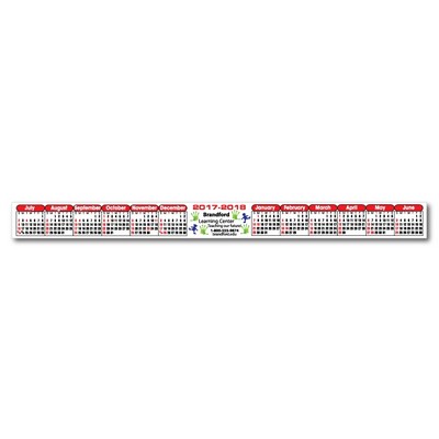 Kwik-Stik Horizontal Year at a Glance Computer Monitor Split Year Academic Calendar