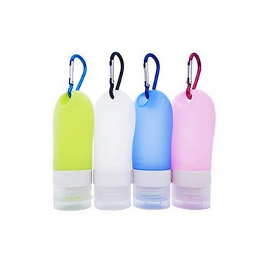 Makeup 60ml Silicone Travel Bottle With Carabiners