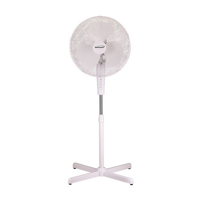 16'' White 3 Speed Oscillating Stand Fan