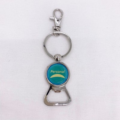 Metal Keychain With Bottle Opener