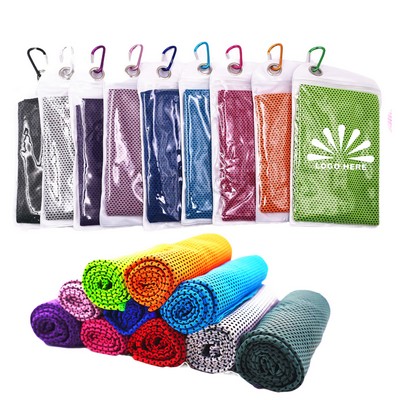 Cooling Towel with Carabiner Clip