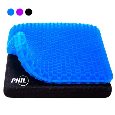 Double Deck Square Gel Cushion Honeycomb Grid Ice Mat