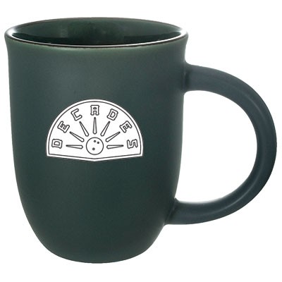 14 Oz. Salem II Green Matte Satin Custom Mug