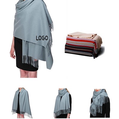 Wool Pashmina Shawl Wrap Scarf