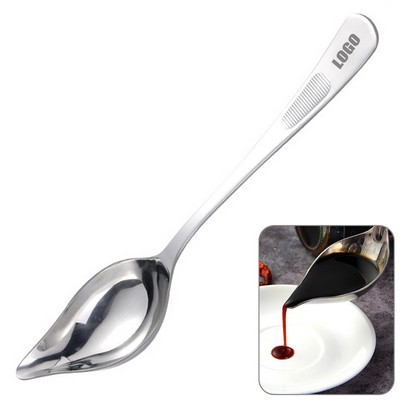 Anti-Slip Handle Saucier Spoon w/Spout