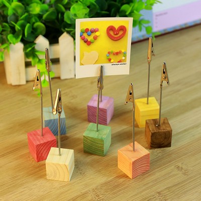 Wooden Memo Holder