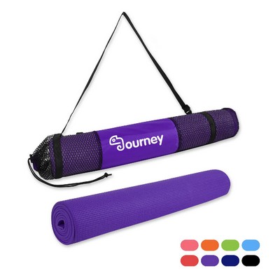 Yoga Pvc Mat With Carrying Bag