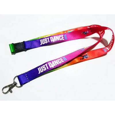 1 x 36 Full Color Sublimated Lanyard with Safety Breakaway