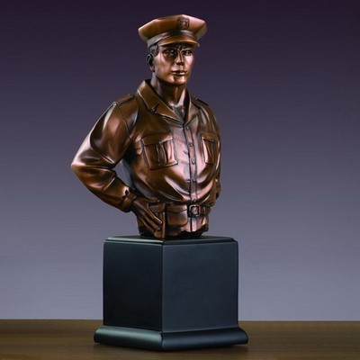 American Hero Policeman, 6"Wx11.5"H