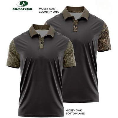 4.4 oz. Mossy Oak® Men's Polyester Interlock Polo Shirt