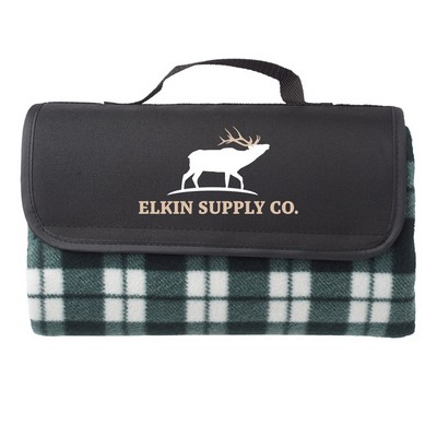 Montclair Roll-Up Picnic Blanket (2 Color Imprint)