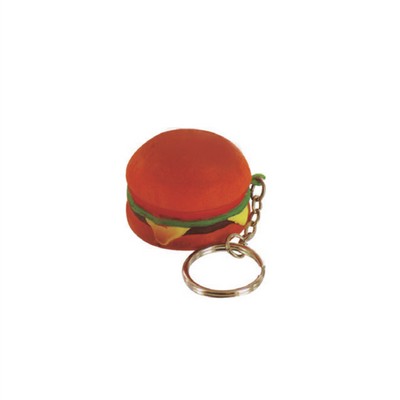 Hamburger Stress Ball Keychain