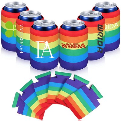 Rainbow Can Cooler