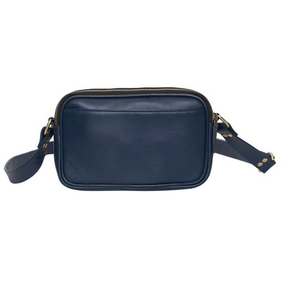 Ashlin® Designer Lydia Navy Blue Mid Size Camera Bag