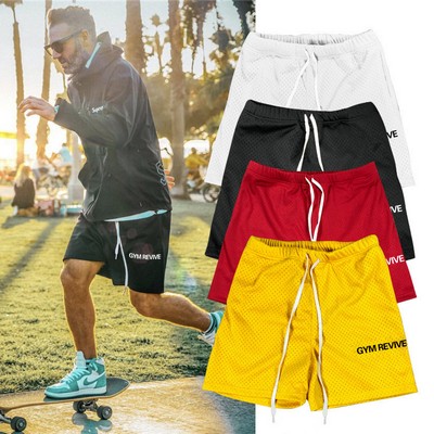 Printed Fitness Nets GYM Spandex Men Shorts