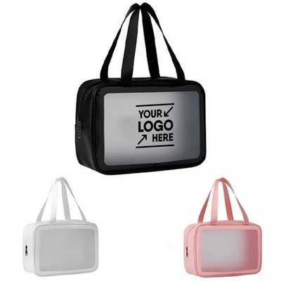 Translucent Toiletry Bag, Reusable.