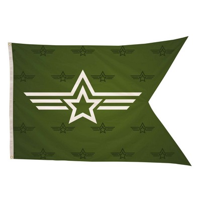 4' x 6' Polyester Guidon Flag Single-Sided