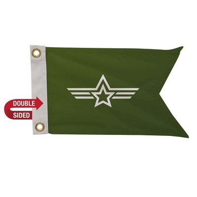 8" x 12' Polyester Guidon Flag Double-Sided