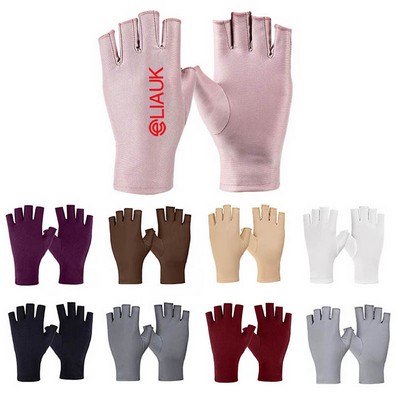 Summer UV Protection Half Finger Sunblock Gloves