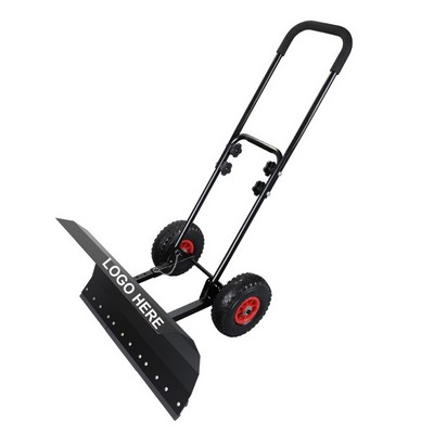 Double Pole Wheeled Snow Shovel