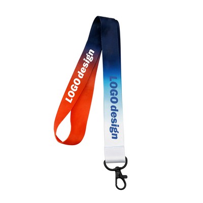 4/5" Dye-Sublimated Satin Ribbon Lanyard