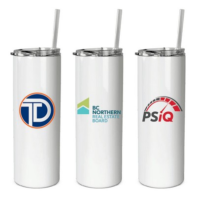 20 oz. Slim Tumbler w/ Straw