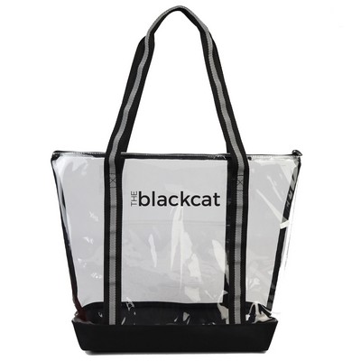 Clear Tote with Zipper