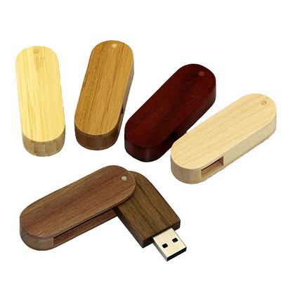 8GB Bamboo Wooden USB Flash Drive w/Rounded Corners