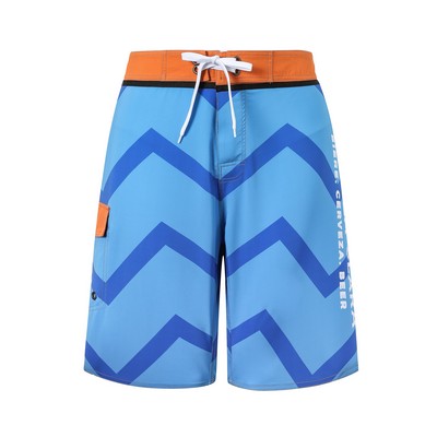 Men's Polyester Spandex Sublimated Swim Shorts Knee Length