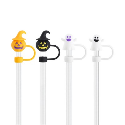 Halloween Silicone 3D Silicon Straw Tips Cover