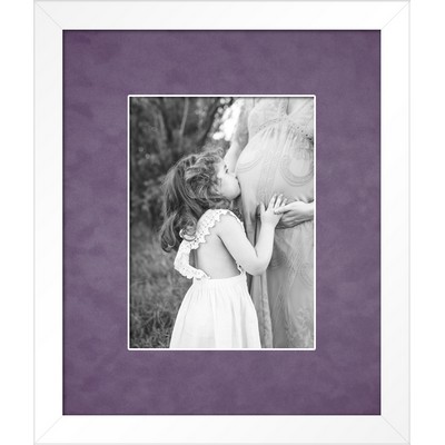 Rimouski (White/Purple) - Vibrant 6x8 Photo Frame 11.5x13.5