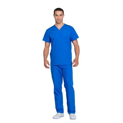 Cherokee® Unisex WW V-Neck Solid Scrub Top & Drawstring Scrub Pant Set