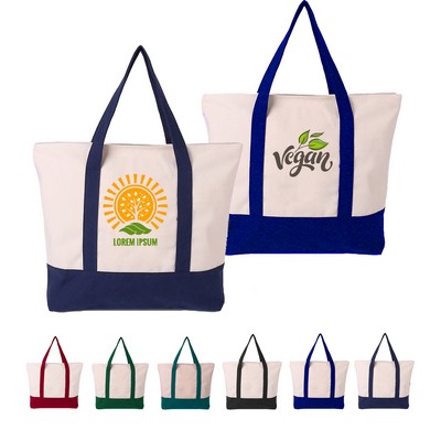 12 Oz Canvas Tote Grocery Bag