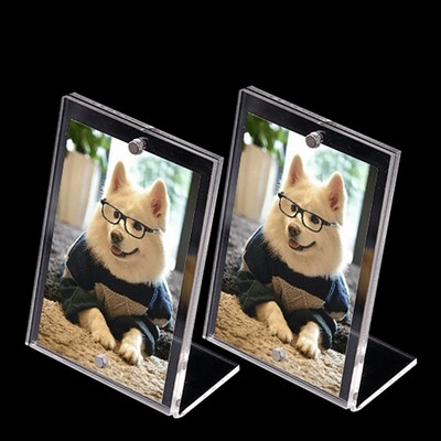 L-Shape Acrylic Magnetic Photo Frame