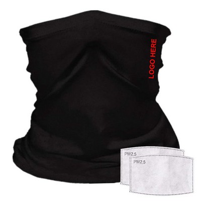 Neck gaiter with filter