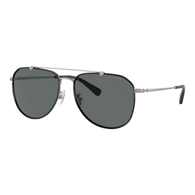 Coach Polarized Metal Windsor Pilot Sunglasses