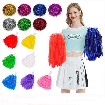 Cheerleading Squad Spirited Fun Poms Pompoms Cheer Costume Accessory for Party Dance Sports