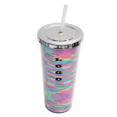 Straight Cold Drink Plastic Water Tumbler