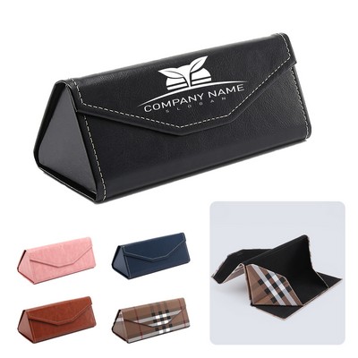 Triangle Foldable Eyeglasses Case